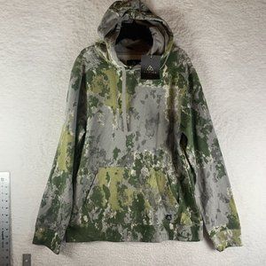 Alpine Design Hoodie Men's Small Green Cotton Camo‎ Long Sleeve Pullover 7240